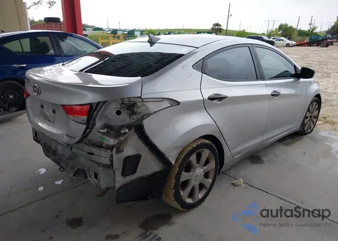 2012 Hyundai Elantra Limited (Ulsan Plant) из США, поврежденный, VIN KMHDH4AEXCU417274